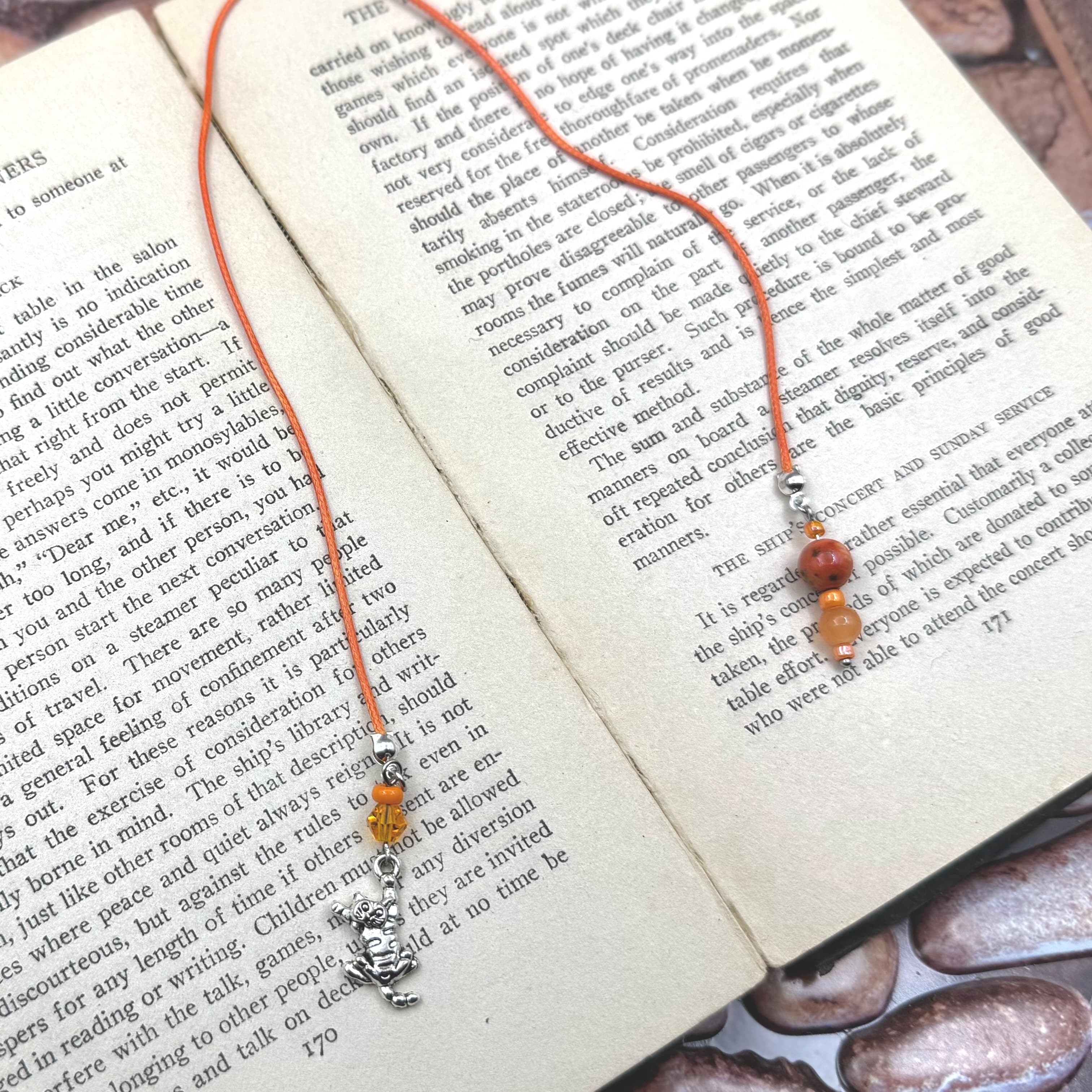 Orange Cat Bookmark โ Bookmarks & Journals